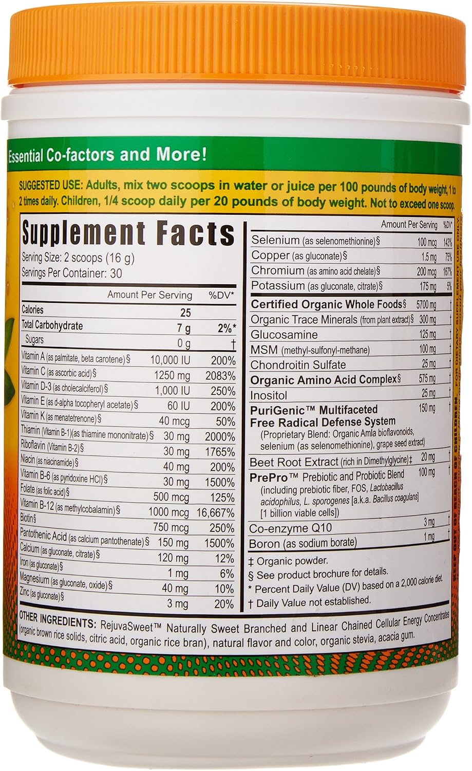 Youngevity Beyond Tangy Tangerine 2.0 Citrus Peach Fusion Complejo...