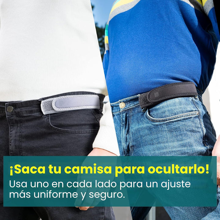 BeltBro Pro para Hombre y Mujer Cinturón Elástico Sin Hebilla Invis...
