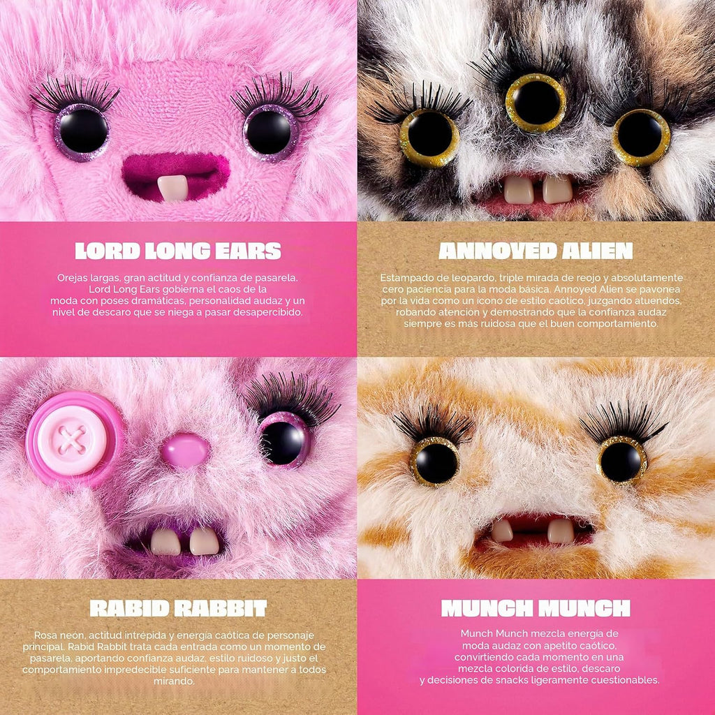 Fuggler Baby Baddies - Llaveros de felpa de 5 pulgadas (paquete de 6) por
