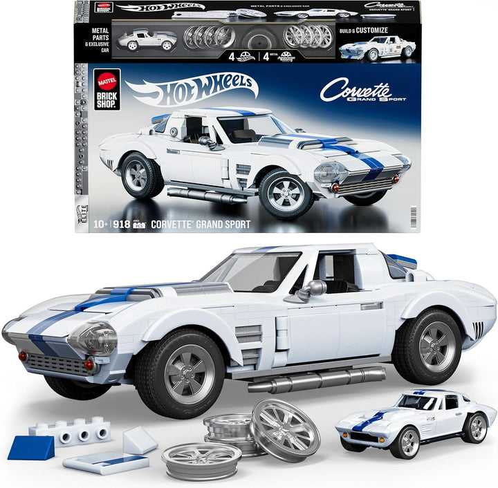Mattel Brick Shop Hot Wheels - Juego de construcción de la serie El...