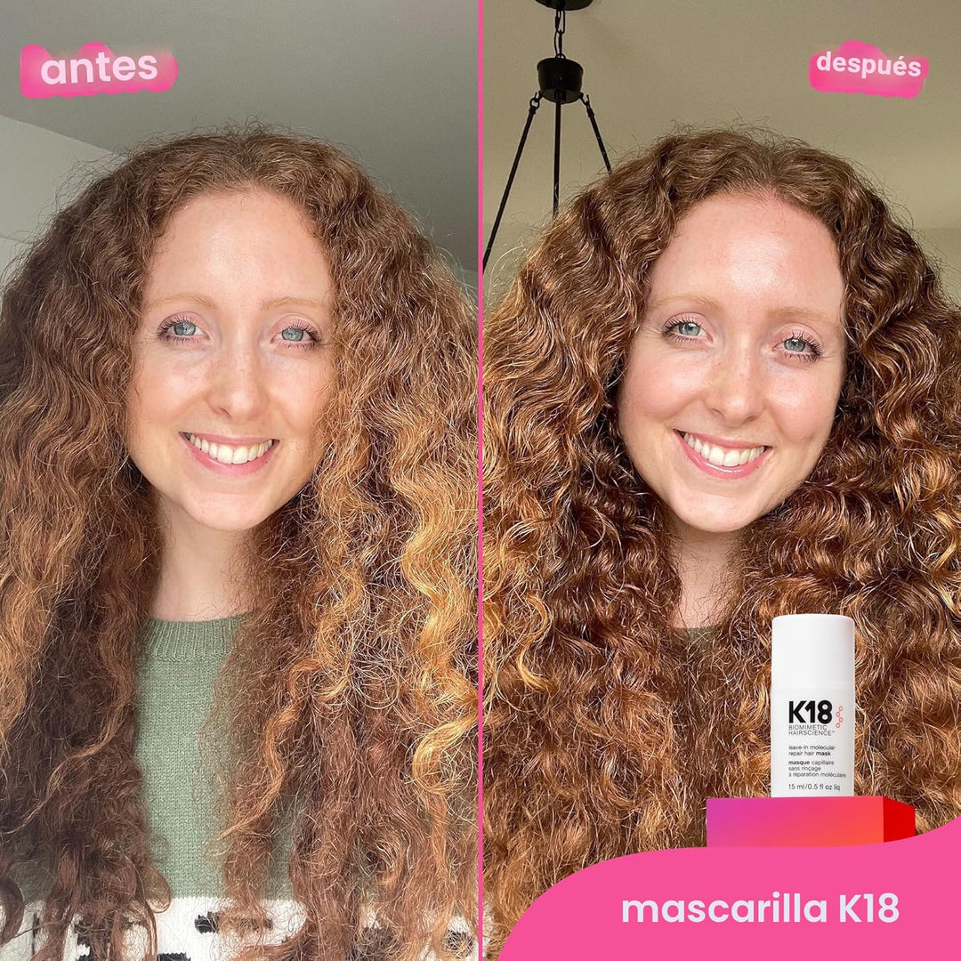 K18 Mascarilla Molecular Capilar Sin Enjuague, Repara el Cabello Se...