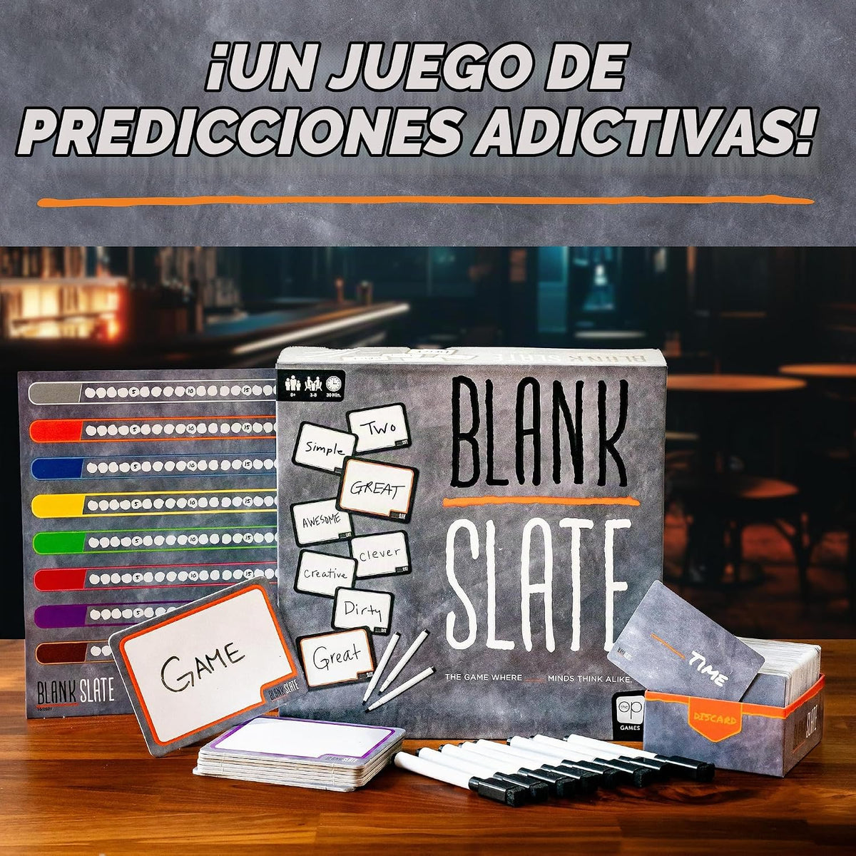Blank Slate Board Game, Party Game de Addicting Predictions