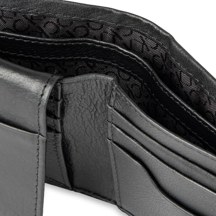 Calvin Klein Billetera plegable minimalista de piel RFID para hombr...