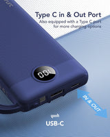 VRURC Cargador portátil para iPhone, cargador de batería USB C de 1...