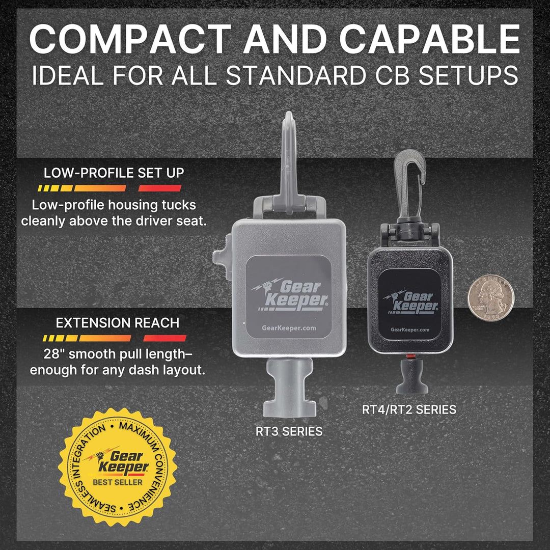 Gear Keeper RT4-4112 soporte retráctil estándar para micrófono CB