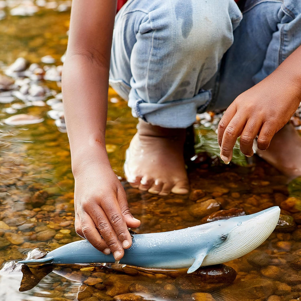Schleich Wild Life - Juego de 4 animales oceánicos para niños a partir de 3
