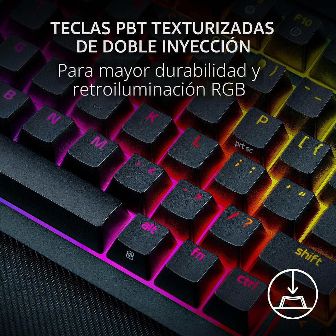 Razer Teclado inalámbrico BlackWidow V4 Pro 75% para juegos: pantal...