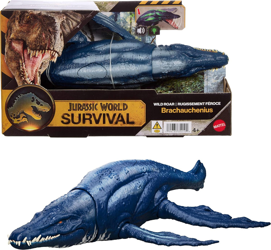 Mattel Figura de acción de dinosaurio Jurassic World Wild Roar Brac...