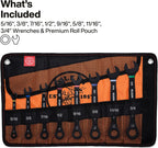 Klein Tools 69408G - Juego de llaves combinadas de trinquete, SAE, 8 piezas