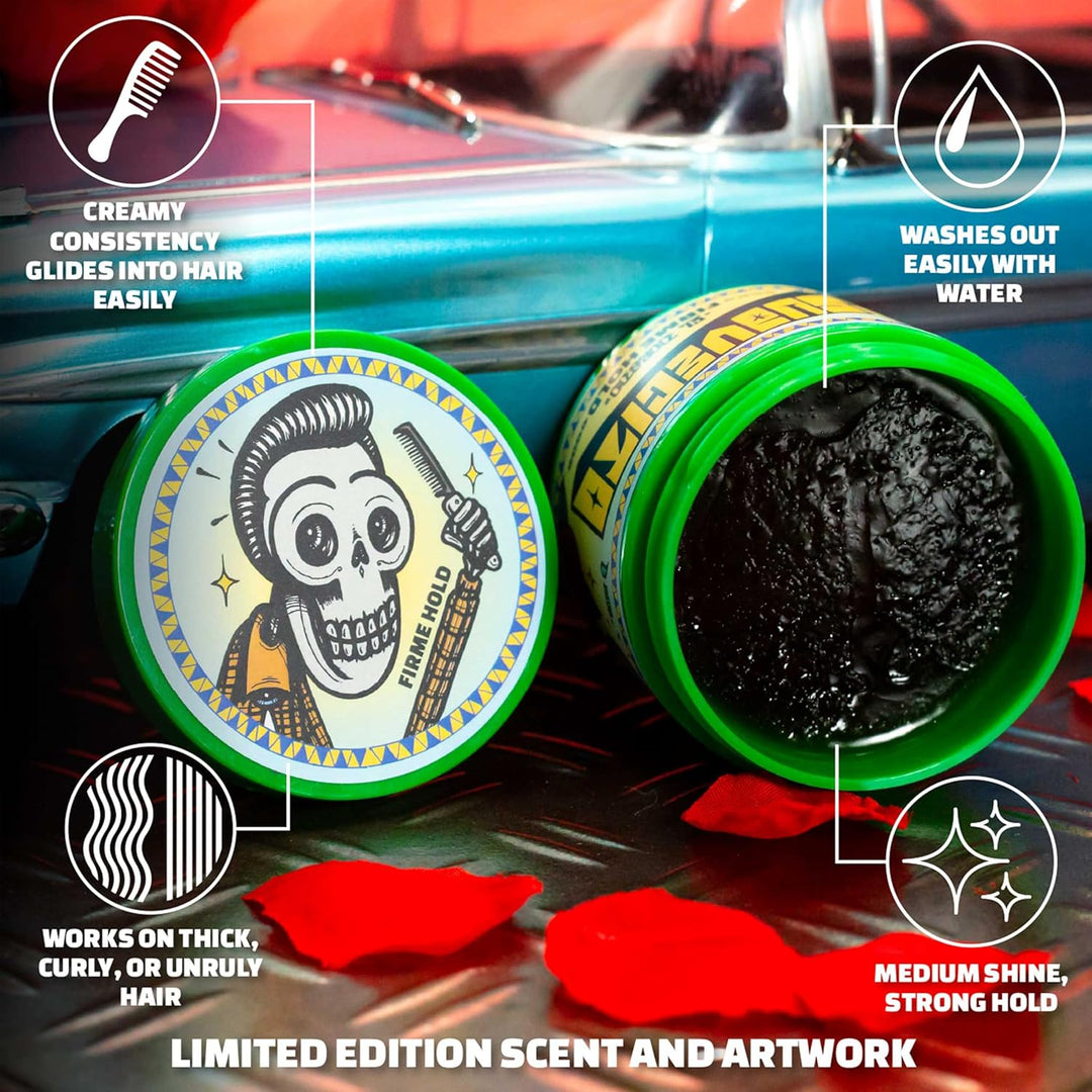 Suavecito Pomade Firme (fuerte), capacidad de 4 onzas, 1 paquete, p...