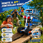 Kit de construcción de robot para niños de 6 a 12 años, juguete de