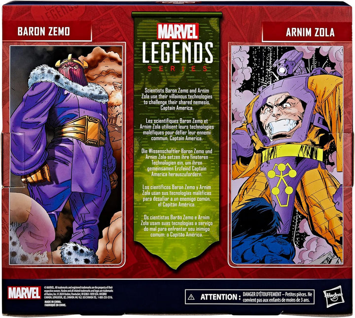 Marvel Legends Series Baron Zemo y Arnim Zola Captain