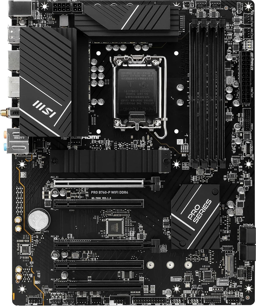 MSI - Placa base PRO B760-P WiFi DDR4 ProSeries (Compatible con pro...
