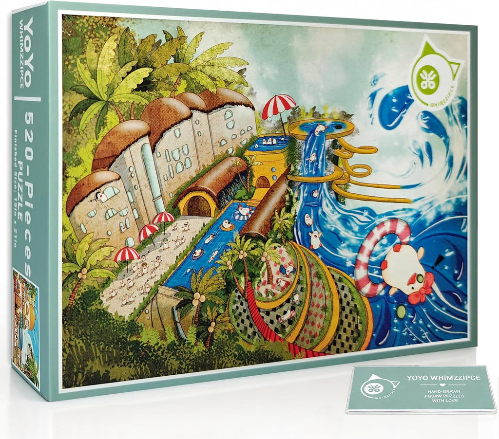 Whimsical Summer Splash - Rompecabezas de 520 piezas para adultos