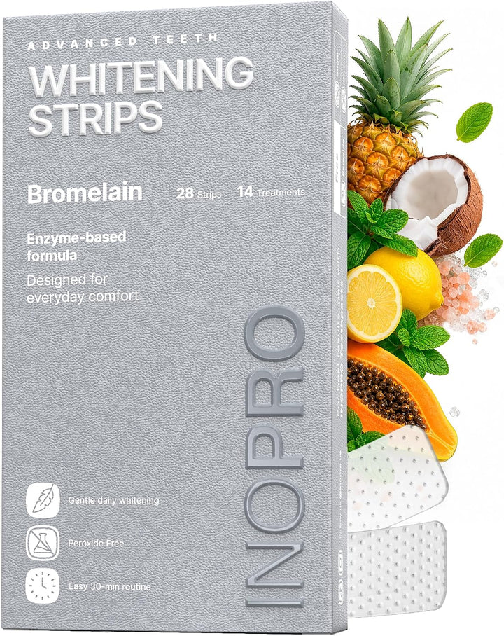 InoPro Kit de tiras blanqueadoras de dientes naturales 14 tratamien...