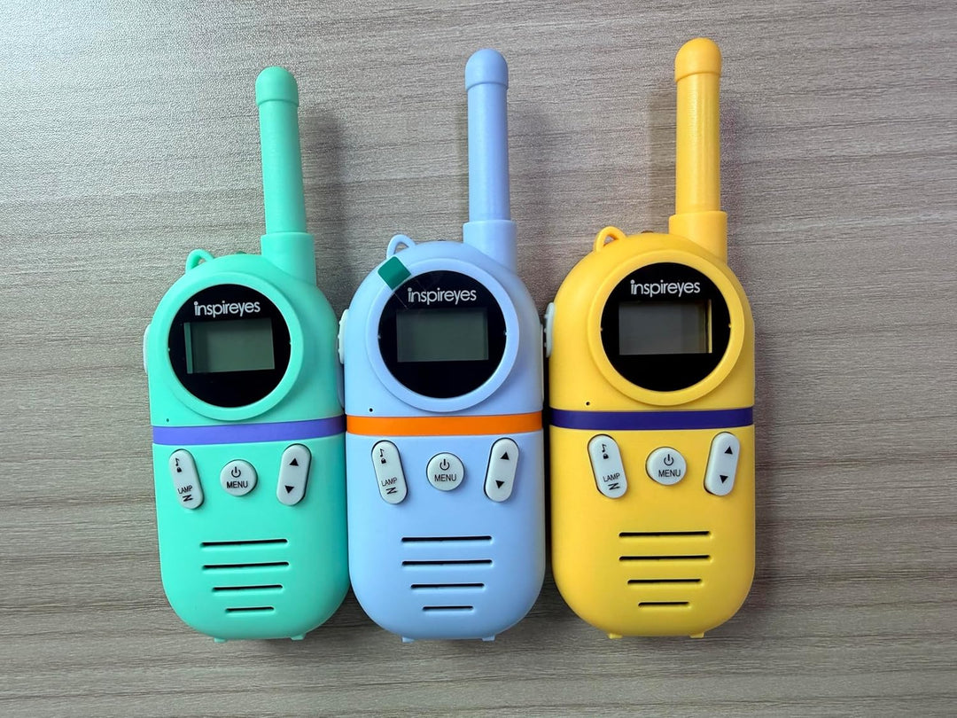 Inspireyes Walkie Talkies para niños recargables, juguetes para niñ...