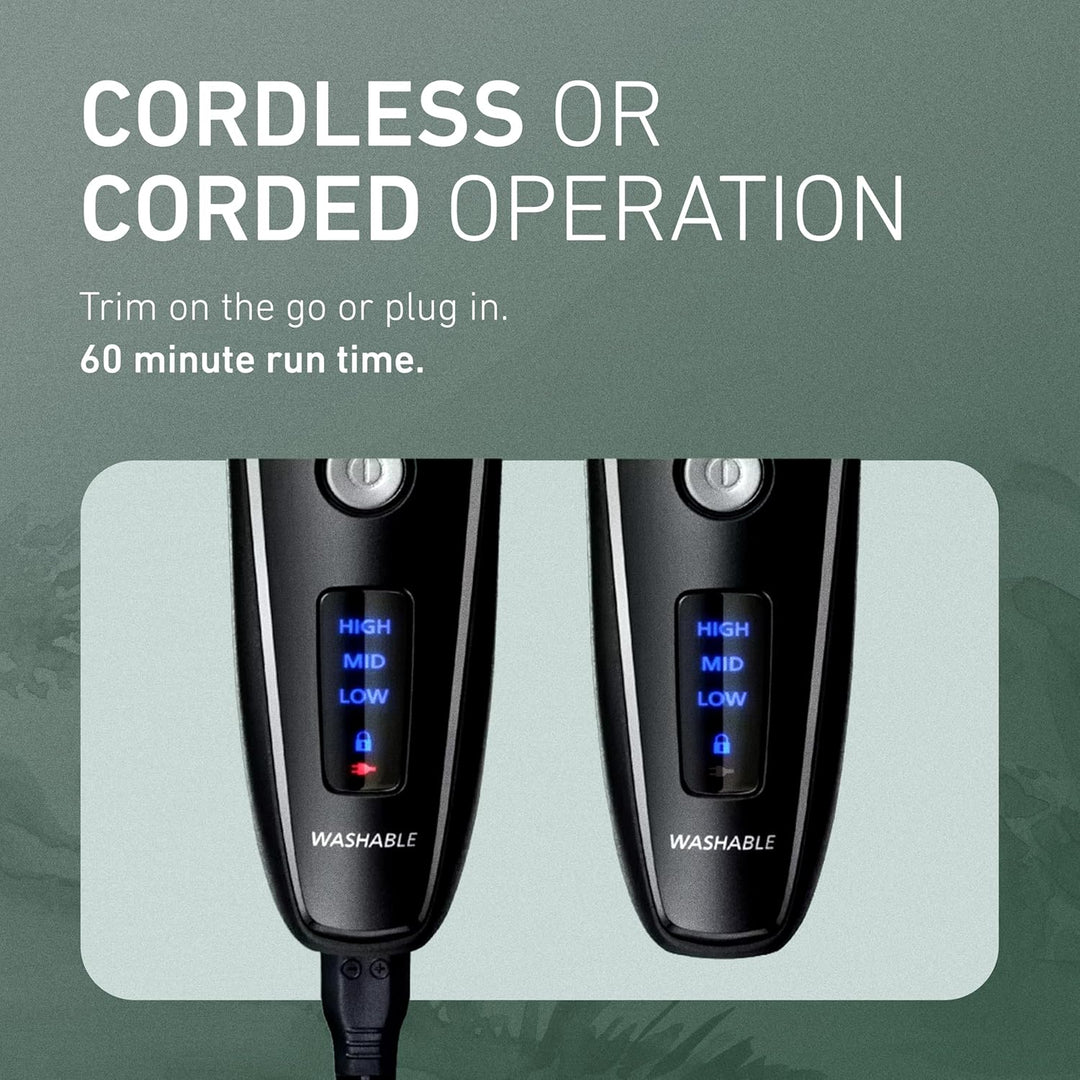 Panasonic Recortadora de barba para hombres inalámbrica de precisió...