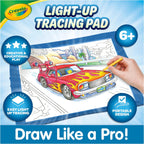 Crayola Almohadilla de trazado iluminada: proyector de dibujo y trazado azul, para niños, mesa de caja de luz para bocetos, juguetes para niños, regalo para niñas y niños, a partir de 6 años