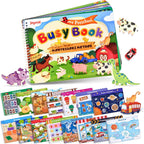 JoyCat Imagination Busy Book para niños pequeños de 3 a 5 años, inglés, Mundo de la imaginación