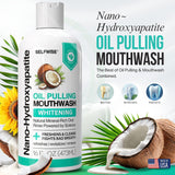 Enjuague bucal blanqueador con nano-hidroxiapatita y oil pulling pa...