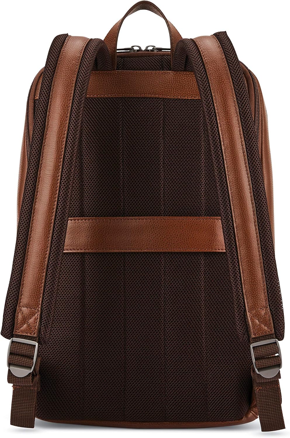 Samsonite Mochila delgada clásica de cuero