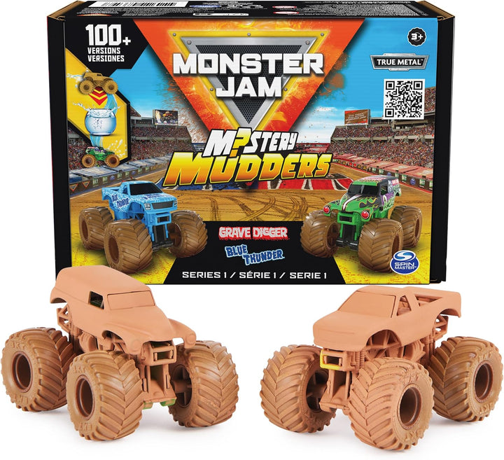 Monster Jam Mystery Mudders - Paquete de 2 camiones