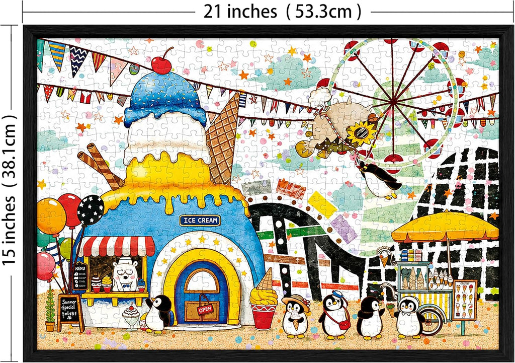 Penguin Story - Verano Diversión Helado de Temporada Rompecabezas de 520 Piezas para Adultos