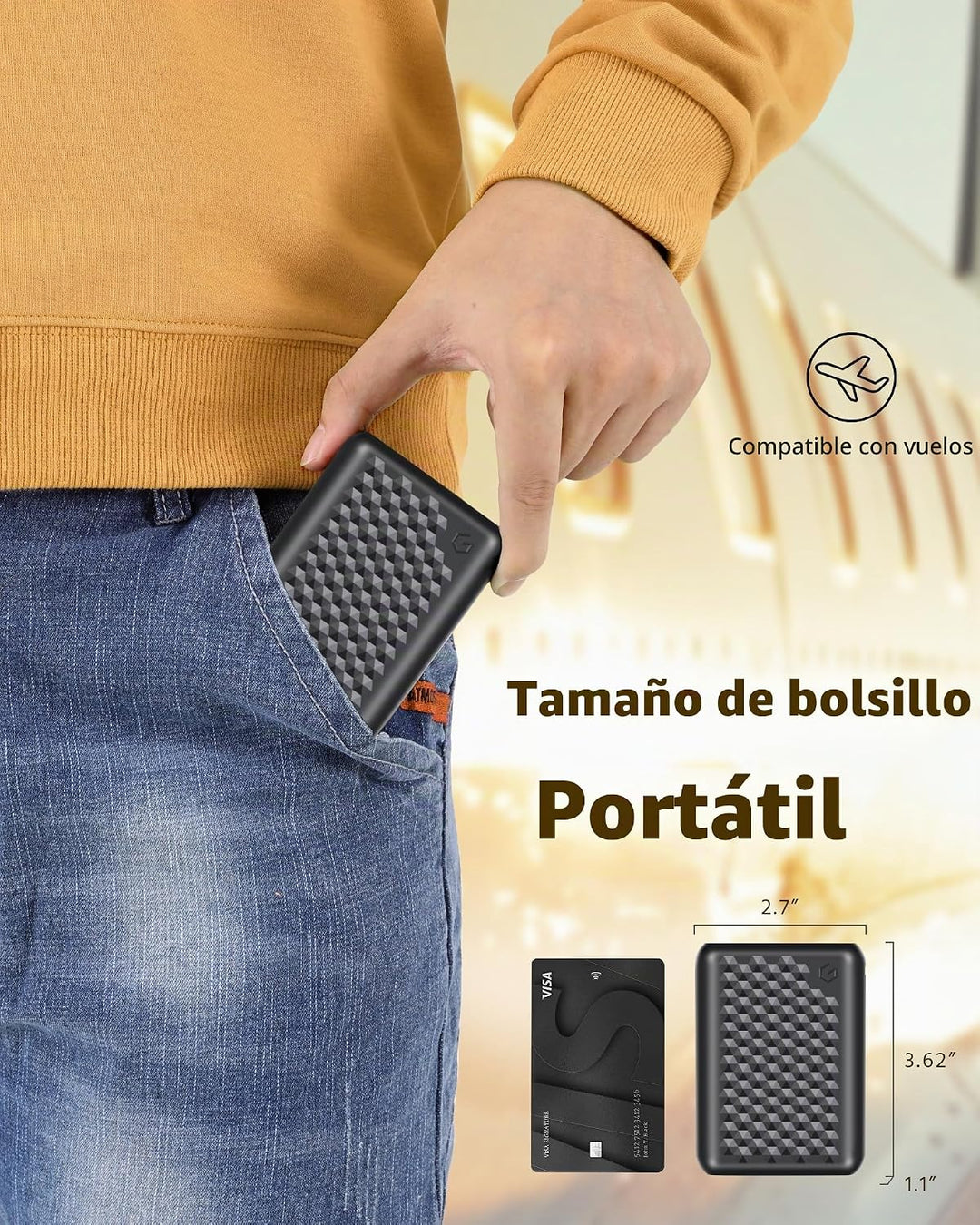 Genovega Banco de energía de 12 V, 18400 mAh, batería de carga rápi...
