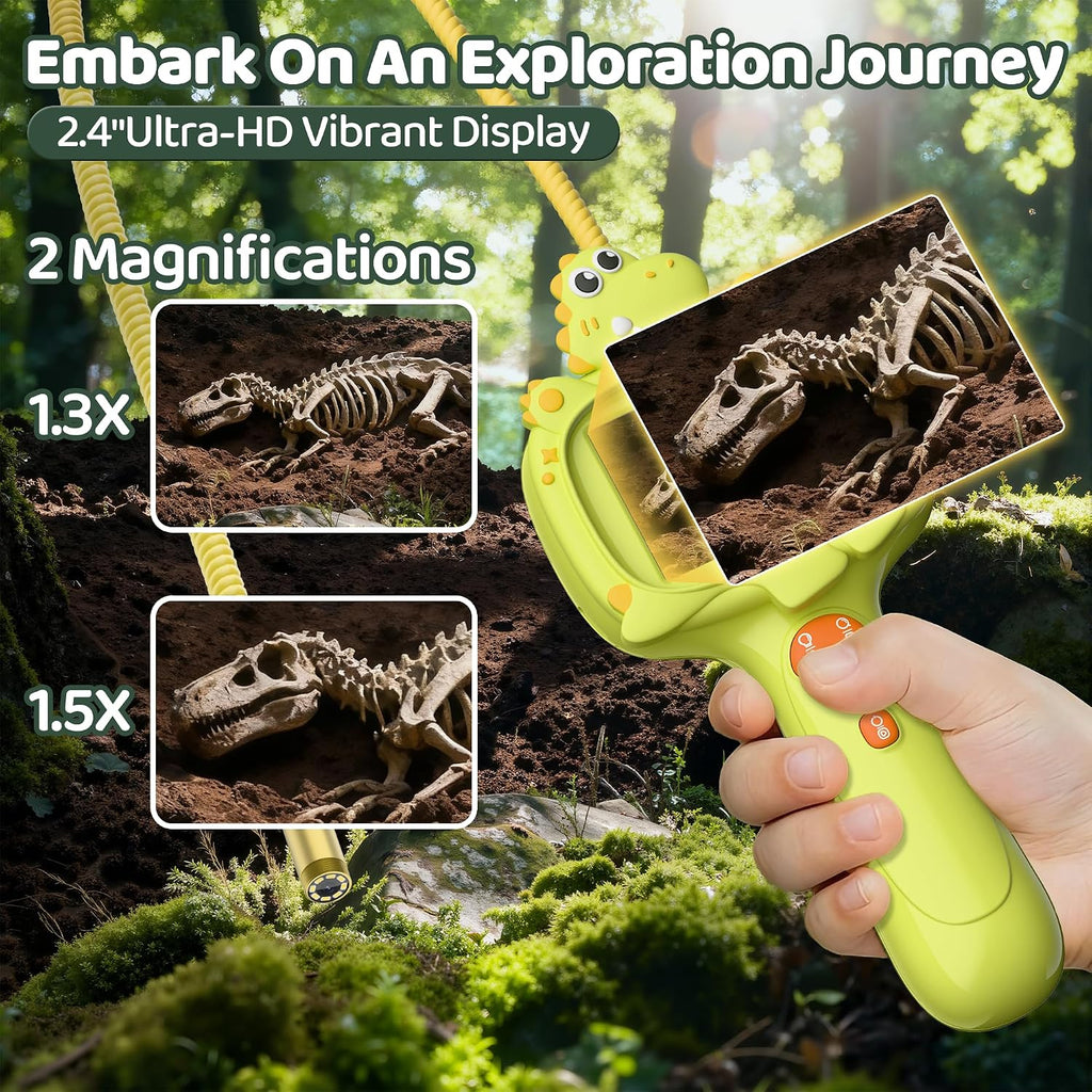 Kids Dinosaur Borescope Snake Camera: Outdoor Camping Toys con Light 3-12