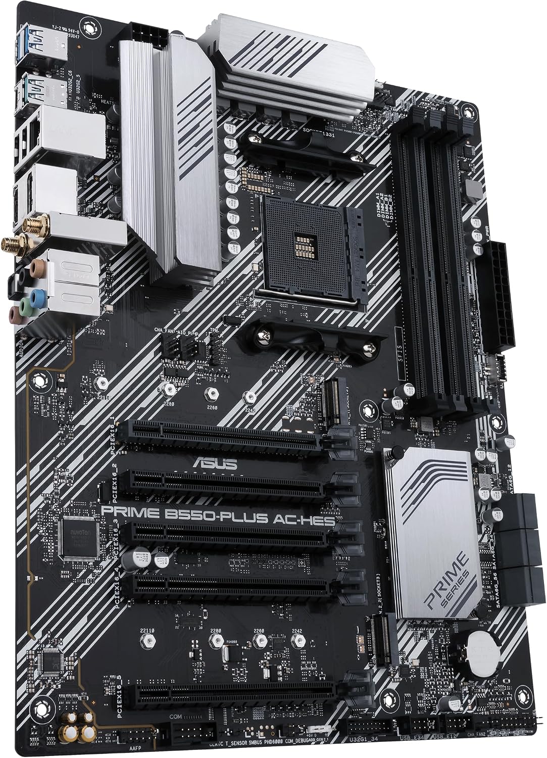 ASUS Prime B550-PLUS AC-HES AMD AM4 (3ª generación Ryzen) ATX placa...