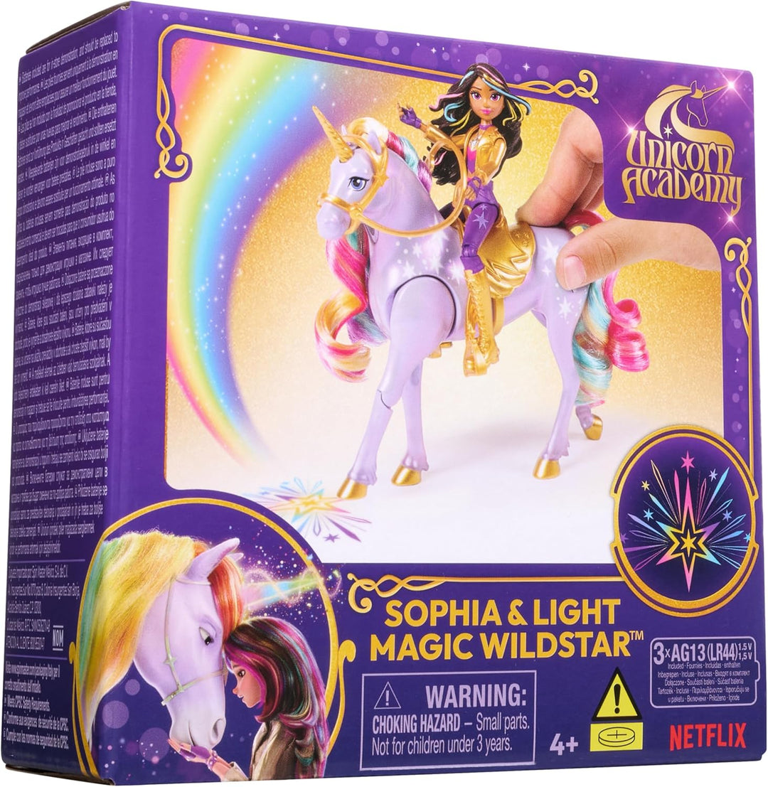 Unicorn Academy, Sophia &amp; Light Magic Wildstar con efectos de i...
