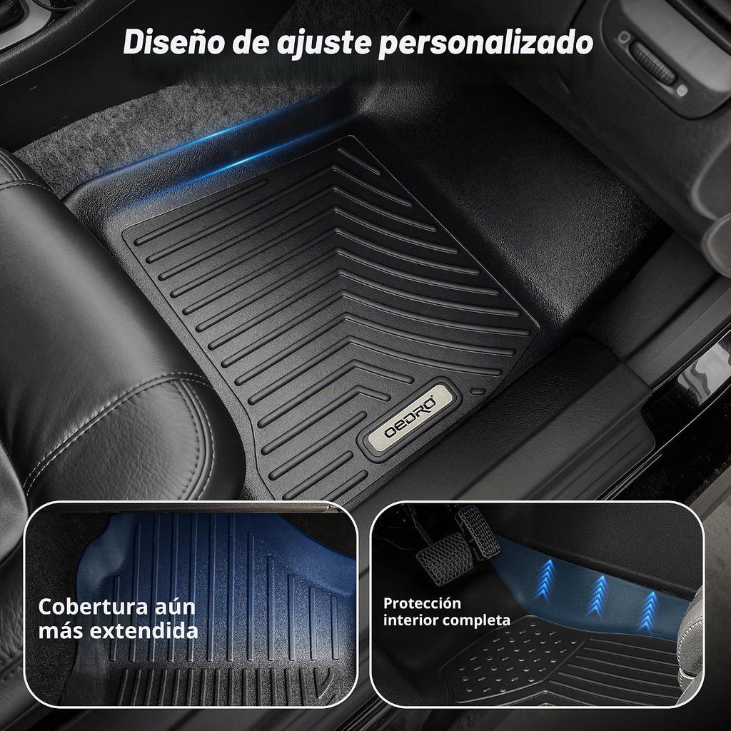 OEDRO Alfombrillas para Ford F-150 2015-2026 SuperCrew Cab 1er Banco