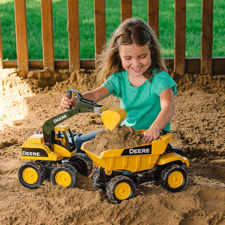 TOMY John Deere Sandbox Juguete Excavadora de Pala Grande con Tolva...
