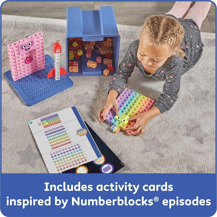 hand2mind Numberblocks Heroes con Ceros, juego de cubos MathLink, a...