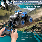 Coche de control remoto, juguetes de camión monstruo todo terreno con