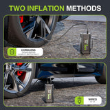 WORKPRO Inflador de neumáticos compresor de aire portátil, bomba de...