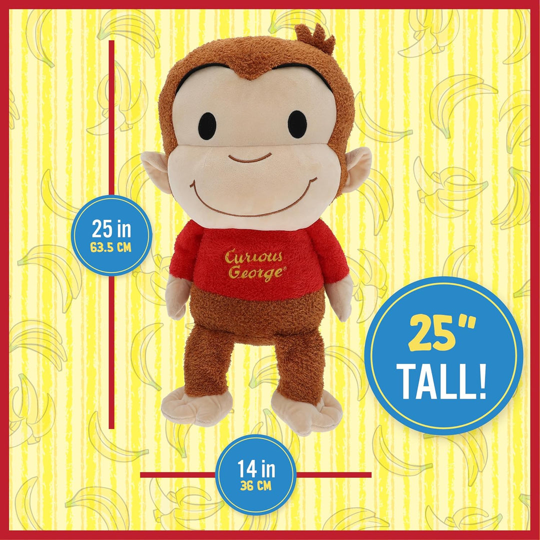 Curious George Cuteeze - Mono de peluche de animal de peluche, boni...
