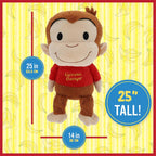 Curious George Cuteeze - Mono de peluche de animal de peluche