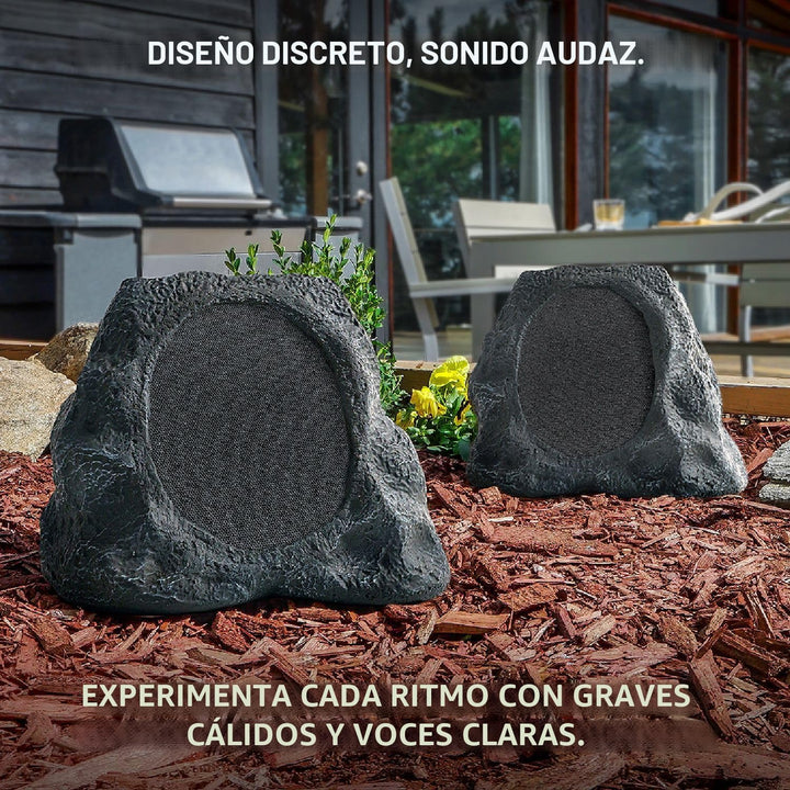 Victrola Rock Speaker Connect, arena, inalámbrico para exteriores c...