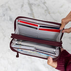 Travelon Cartera con doble cremallera con bloqueo RFID, Negro