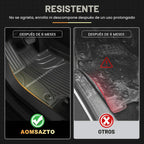 AOMSAZTO Alfombrillas de Piso Compatibles con Toyota RAV4 2013-2018 Revestimiento de Piso para Todo Clima TPE Alfombrillas de Ajuste Personalizado para Toyota RAV4 1ª y 2ª Fila Alfombrillas de Coche