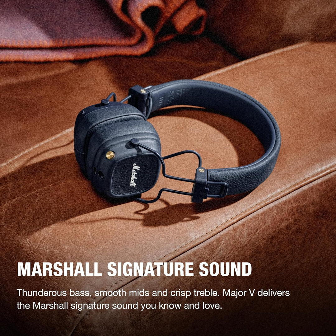 Marshall Major V - Auriculares inalámbricos Bluetooth para la oreja...