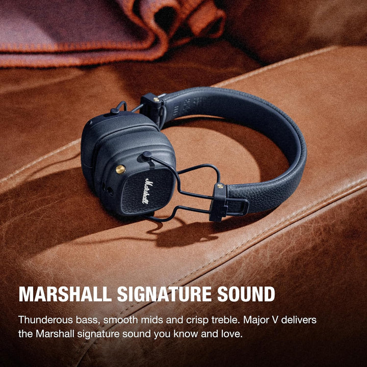 Marshall Major V - Auriculares inalámbricos Bluetooth para la oreja...