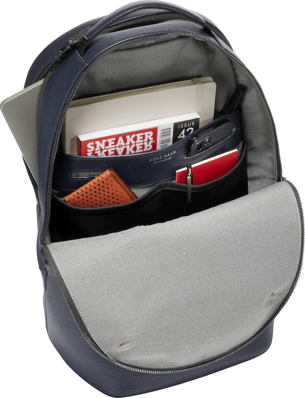 Cole Haan Mochila Triboro Grand Series para hombre, azul marino