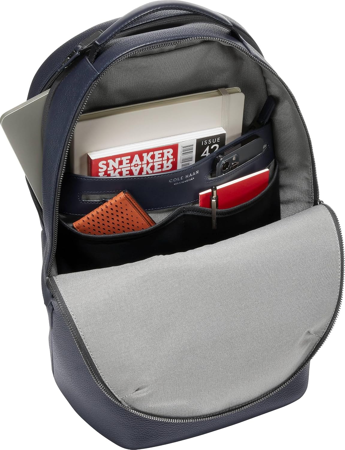 Cole Haan Mochila Triboro Grand Series para hombre, azul marino