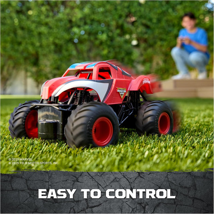 Monster Jam, Marvel The Amazing Spider-Man RC Monster Truck, 1:24 S...