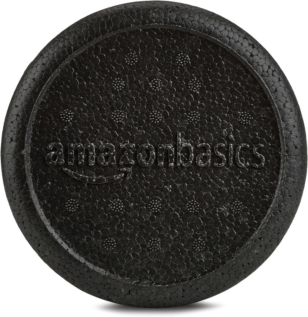 Amazon Basics Rodillo de espuma de alta densidad para ejercicio, estiramiento y recuperación muscular, 36 pulgadas, color negro