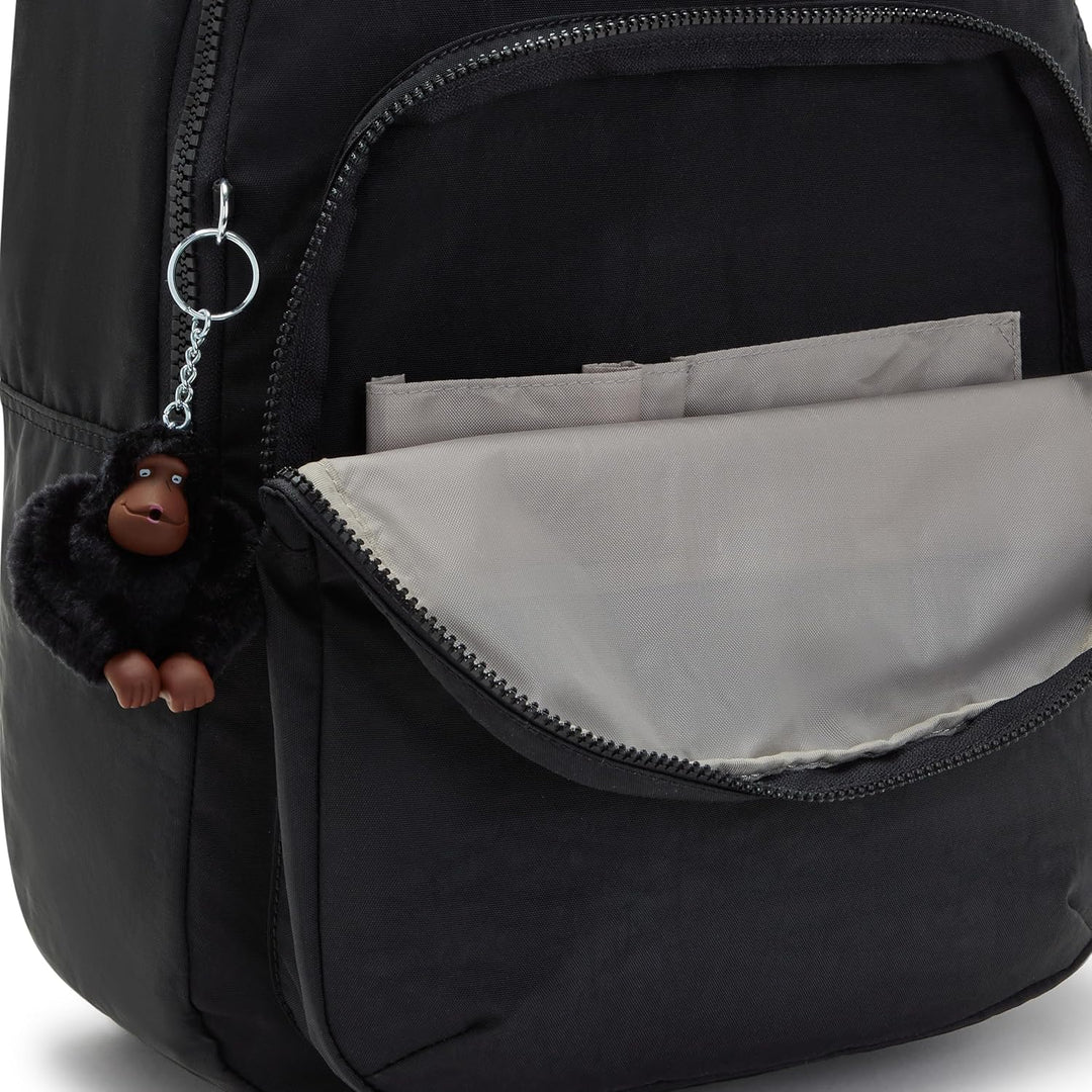 Kipling Mochila para portátil Seoul de 15 pulgadas para mujer, dura...