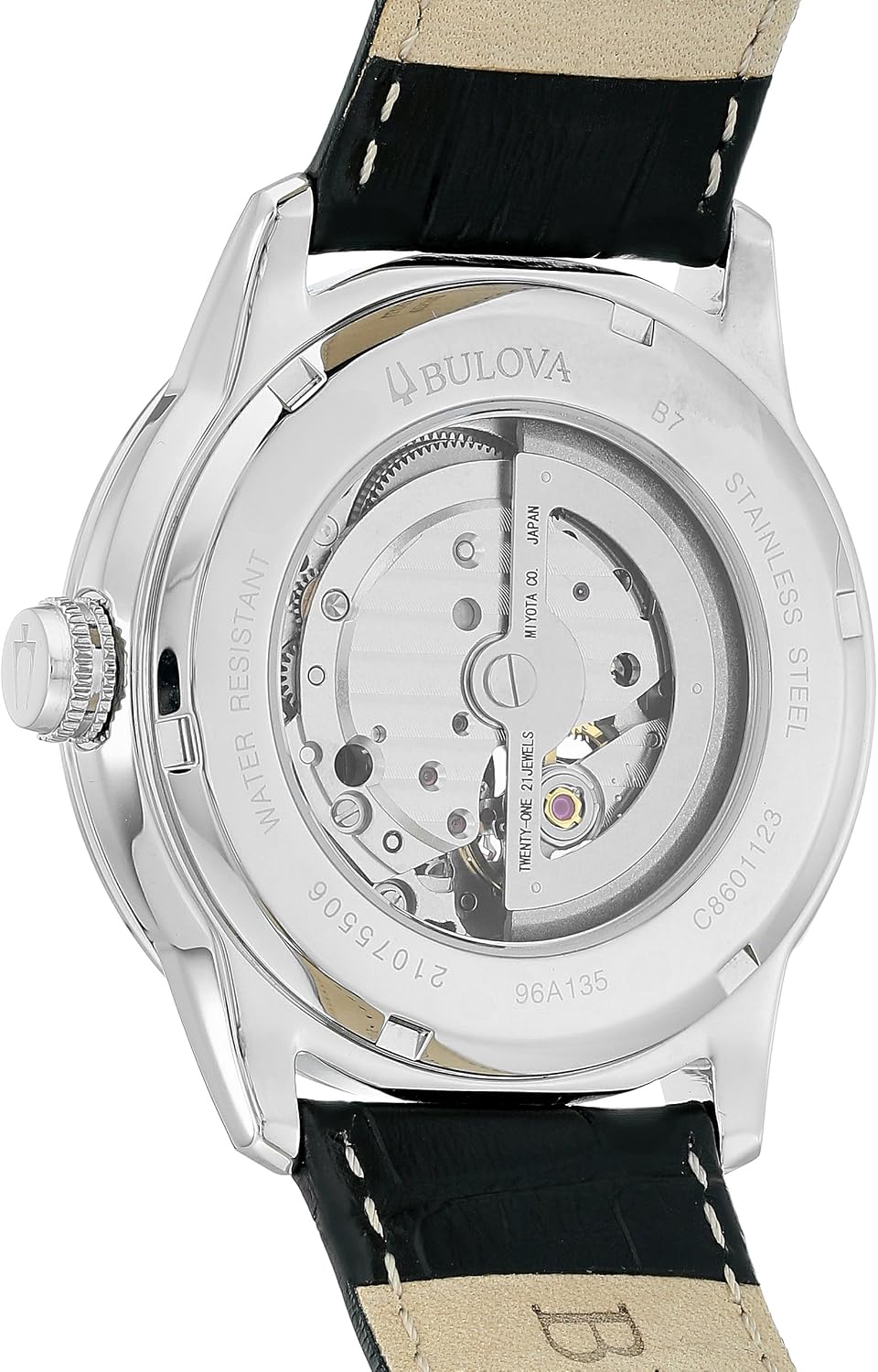 Bulova Reloj automático clásico para hombre Sutton de 4 manos, subesfera de 24 horas, apertura abierta, auto-reloj, parte trasera de exhibición, cristal mineral doblemente curvado, manecillas