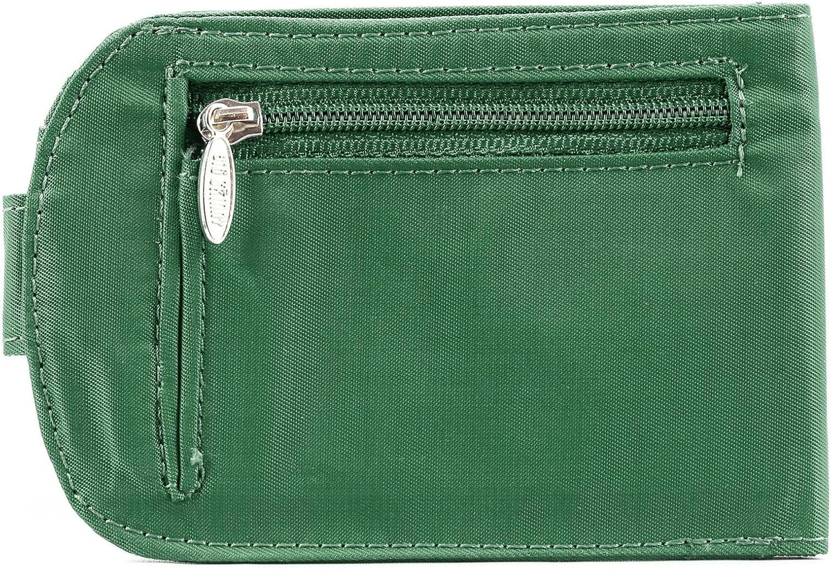 Big Skinny Billetera Taxicat plegable en dos para mujer, hasta 25 tarjetas